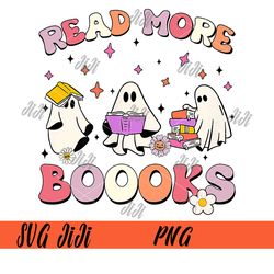 read more books png, halloween ghost teacher book png
