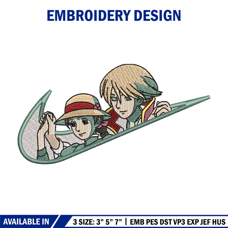 Howl nike embroidery design, Howl s moving embroidery, Nike design, Embroidery shirt, Embroidery file, Digital download.jpg