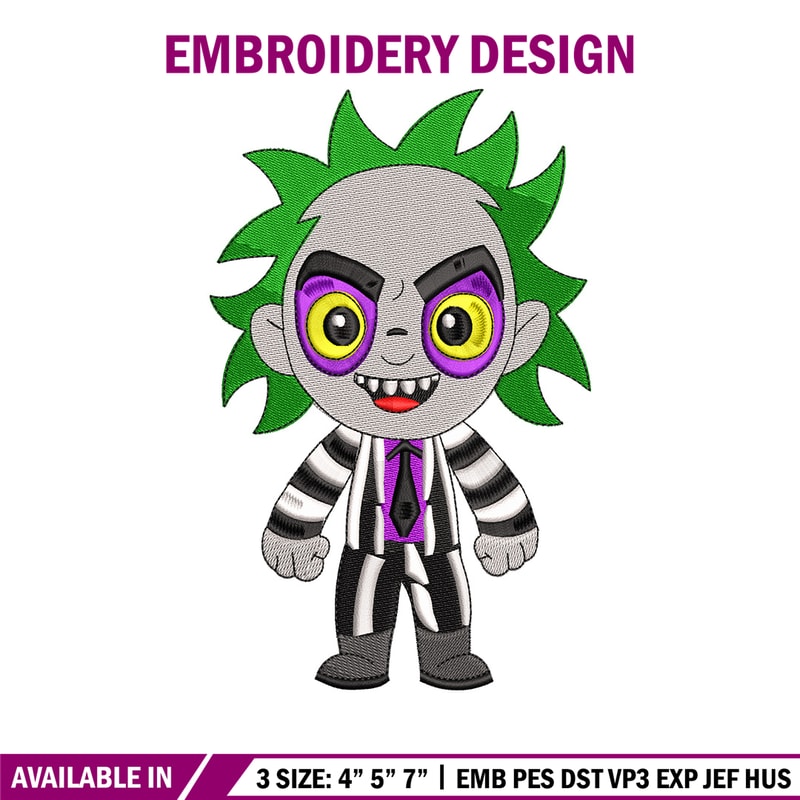 Horror chibi embroidery design, Horror embroidery, Embroidery file,Embroidery shirt, Emb design, Digital download.jpg