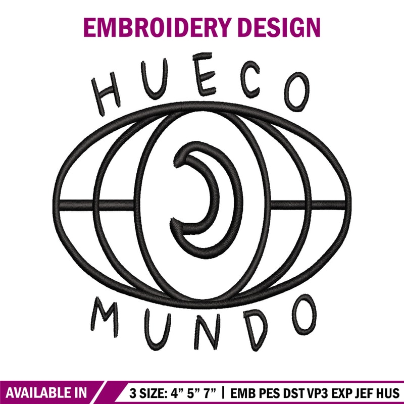 Hueco Mundo embroidery design, Hueco Mundo embroidery, logo design, embroidery file, logo shirt, Digital download.jpg