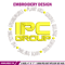 IPC Group logo embroidery design, IPC Group embroidery, logo design, logo shirt, Embroidery file, Instant download.jpg