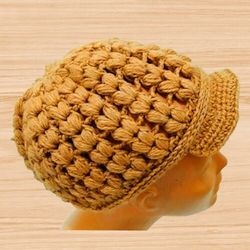 crochet beanie hat pdf pattern
