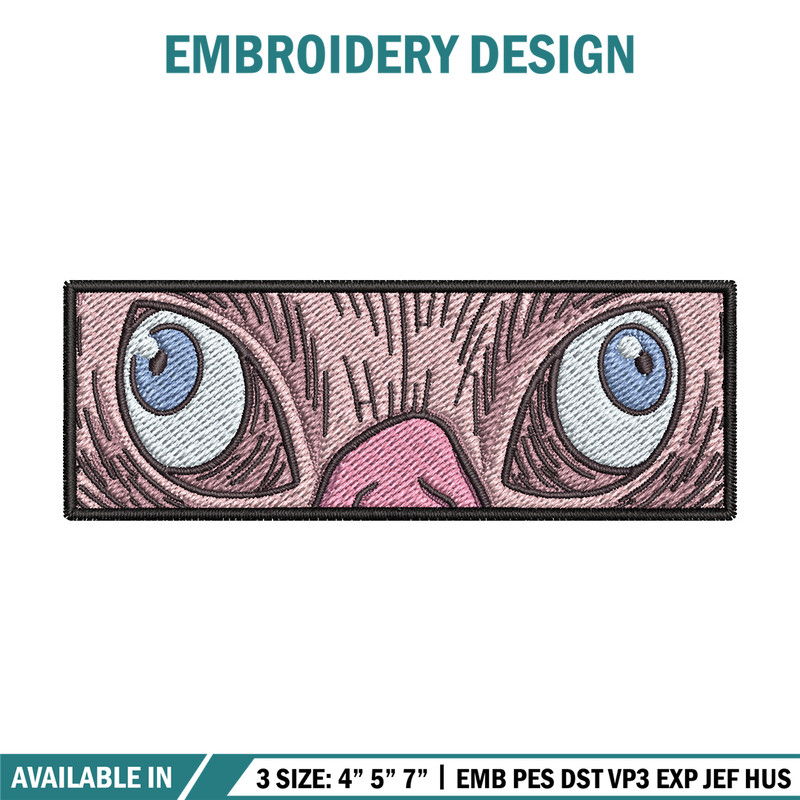 Inosuke mask embroidery design, Inosuke embroidery, Embroidery shirt, Embroidery file, Anime design, Digital download.jpg