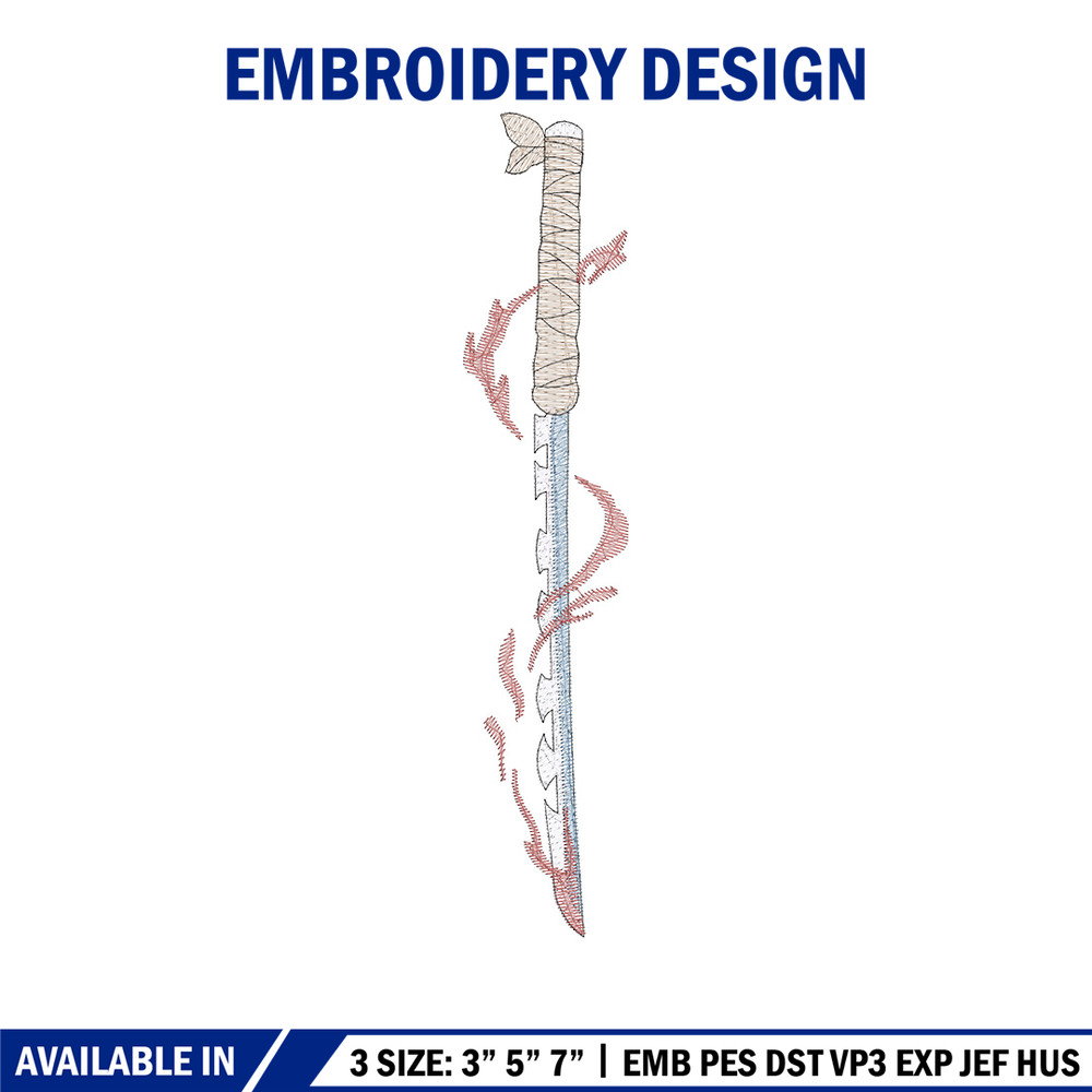 Inosuke sword embroidery design, Inosuke embroidery, Anime design, Embroidery shirt, Embroidery file,Digital download.jpg
