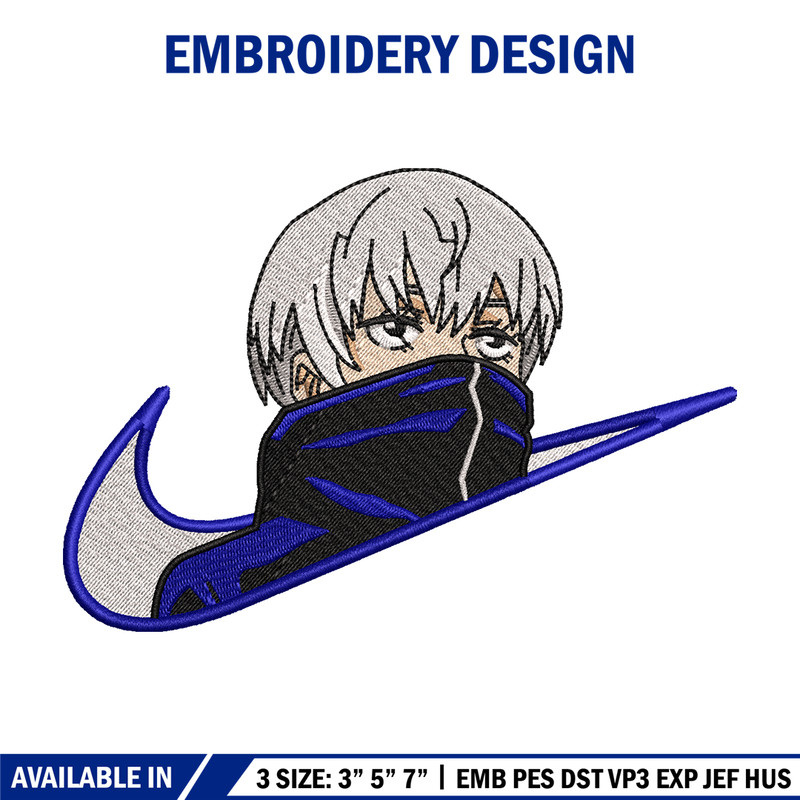 Inumaki Nike embroidery design, Jujutsu Kaisen embroidery, Nike design, anime design, anime shirt, Digital download.jpg