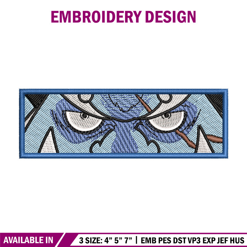Jinbei eyes embroidery design, One piece embroidery, Anime design, Embroidery shirt, Embroidery file,Digital download.jpg