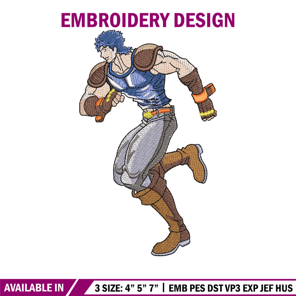 Jonathan joestar embroidery design, Jonathan embroidery, logo design, anime shirt, Embroidery shirt, Instant download.jpg