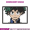 Izuku frame embroidery design, Mha embroidery, Anime design, Embroidery shirt, Embroidery file, Digital download.jpg