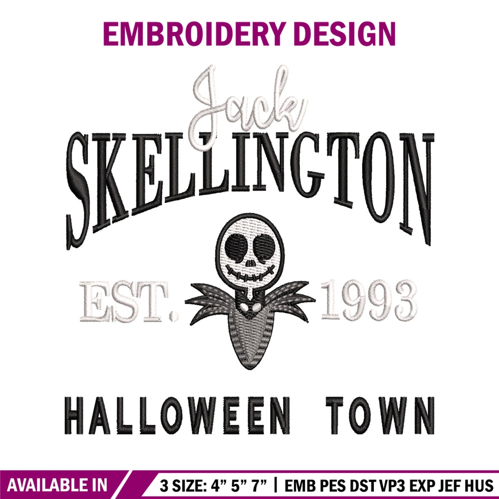 Jack Skellington embroidery design, Jack Skellington embroidery, halloween design, embroidery file, Digital download..jpg