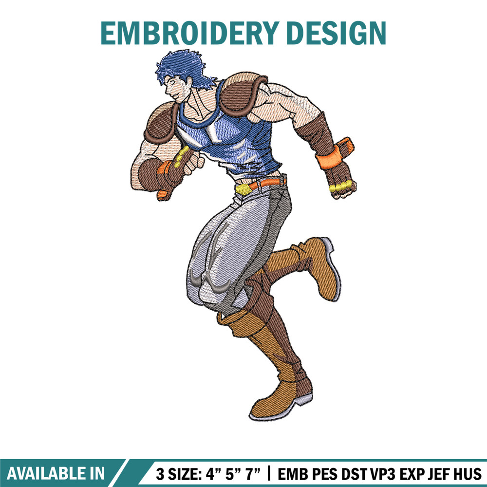 Jonathan joestar embroidery design, Jonathan embroidery, logo design, anime shirt, Embroidery shirt, Instant download.jpg