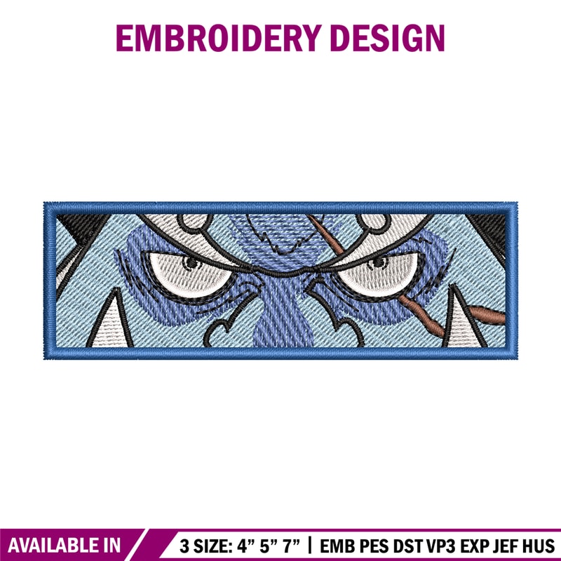 Jinbei eyes embroidery design, One piece embroidery, Anime design, Embroidery shirt, Embroidery file,Digital download.jpg
