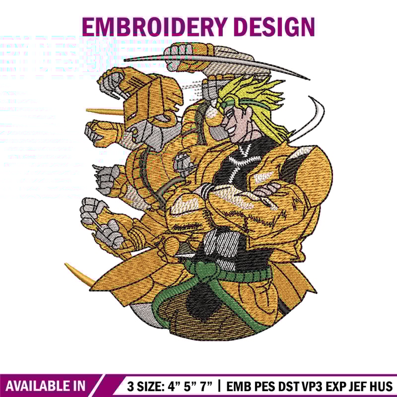 Jojo bizarre embroidery design, Jojo bizarre embroidery, Anime design, Embroidery file, Anime shirt, Instant download..jpg