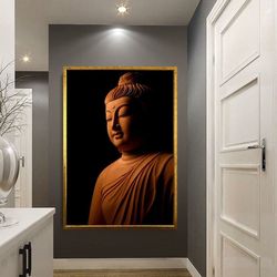 buddha print wall art, asian wall art, buddha wall art, buddha canvas print, buddha poster, living room home decoration-