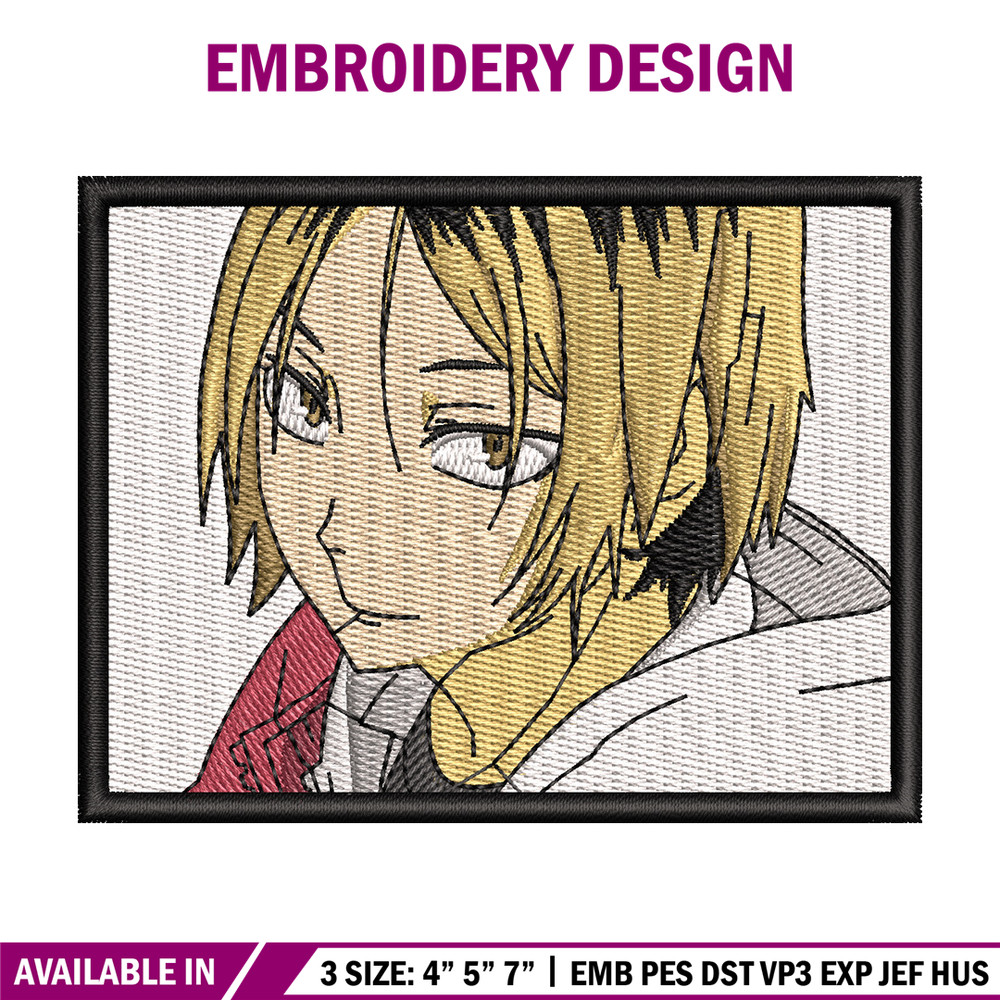 Kenma frame embroidery design, Haikyuu embroidery, Embroidery shirt, Embroidery file, Anime design, Digital download.jpg