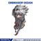 Kakashi Knife embroidery design, Naruto embroidery, logo design, anime design, anime shirt, Digital download.jpg