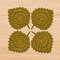 a crochet leaf coaster pattern