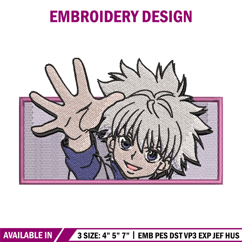 Killua nike embroidery design, Hunter x hunter embroidery, nike design, Logo shirt, anime shirt, digital download.jpg