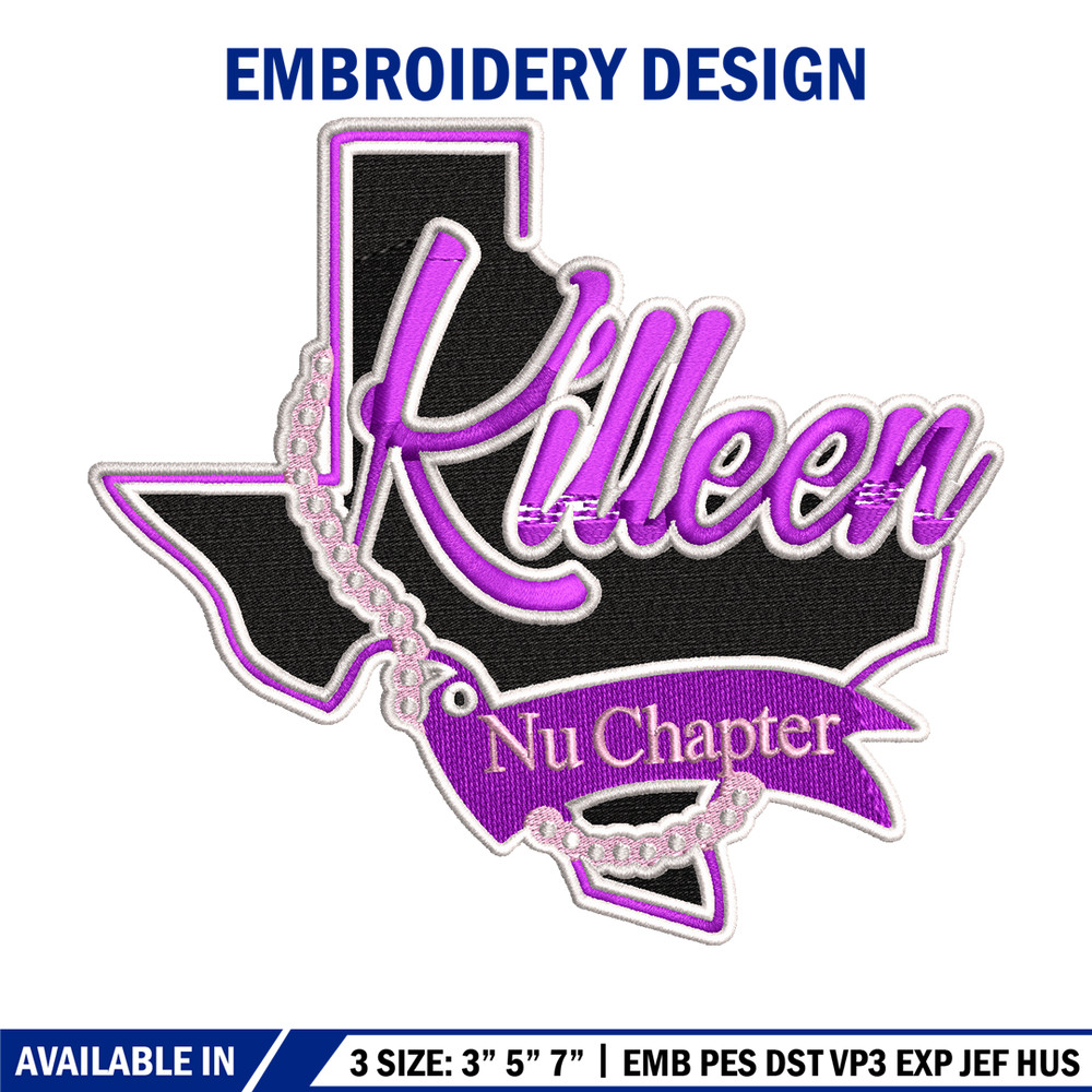 Killen nu chapter logo embroidery design, logo embroidery, logo design, logo shirt, Embroidery file, Instant download.jpg