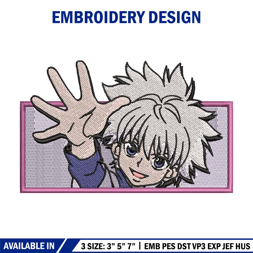 Killua nike embroidery design, Hunter x hunter embroidery, nike design, Logo shirt, anime shirt, digital download.jpg