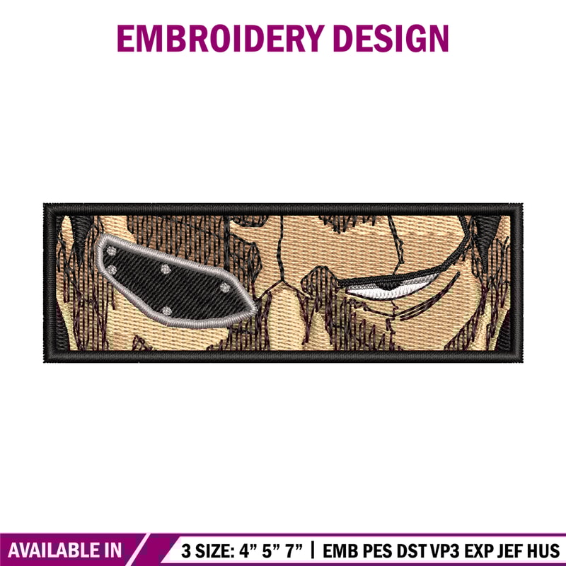 Kenpachi eyes embroidery design, Bleach embroidery, Anime design, Embroidery shirt, Embroidery file, Digital download.jpg