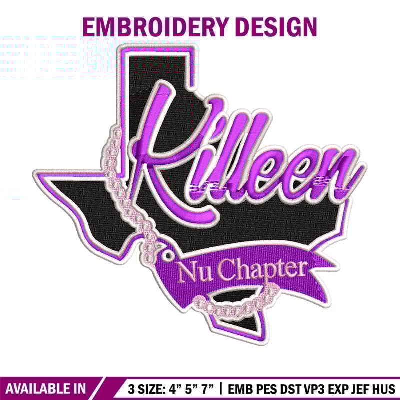Killen nu chapter logo embroidery design, logo embroidery, logo design, logo shirt, Embroidery file, Instant download.jpg