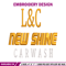 L&C New shine embroidery design, L&C New shine embroidery, logo design, embroidery file, logo shirt, Digital download..jpg