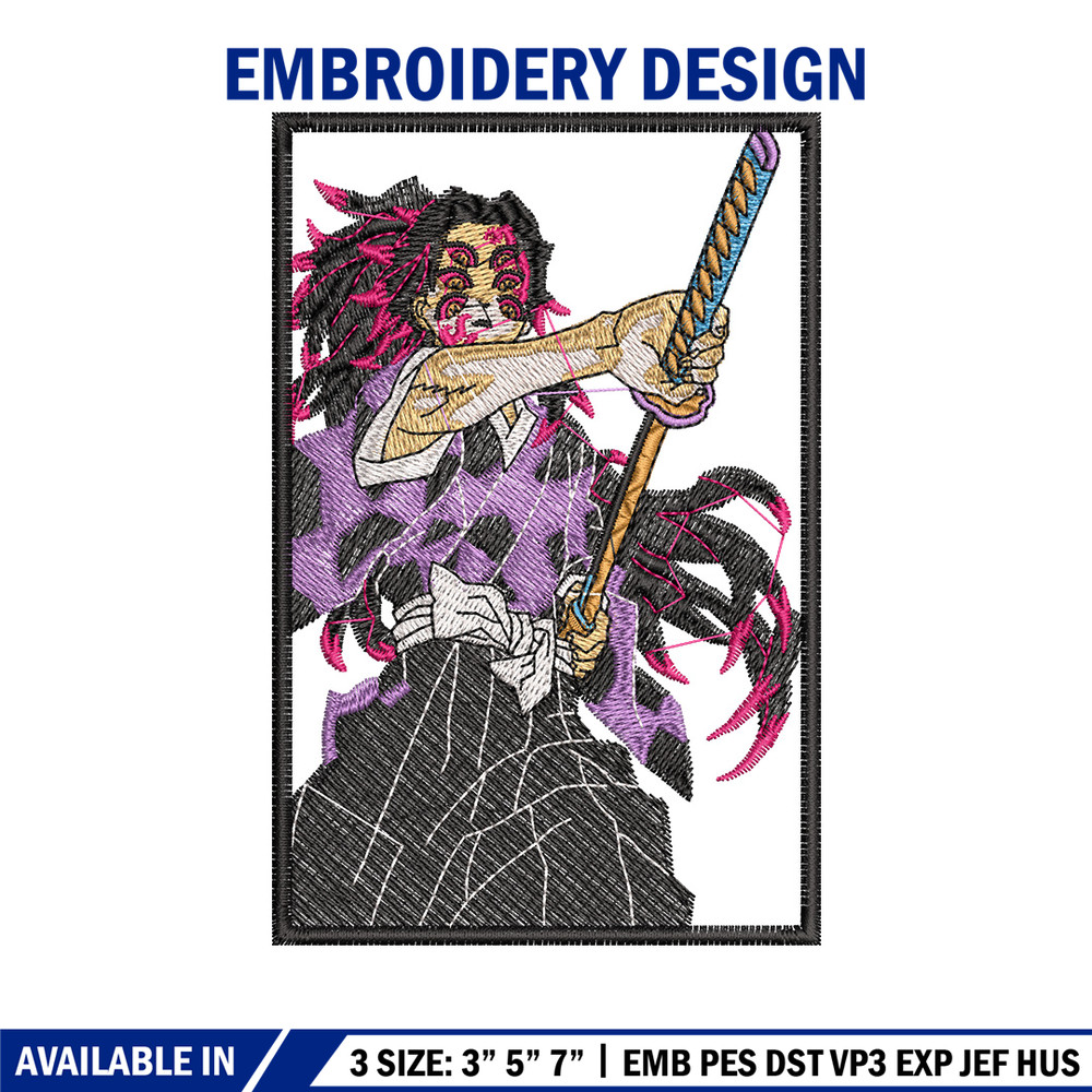 Kokushibo embroidery design, Demon slayer embroidery, Anime design, Embroidery shirt, Embroidery file, Digital download.jpg