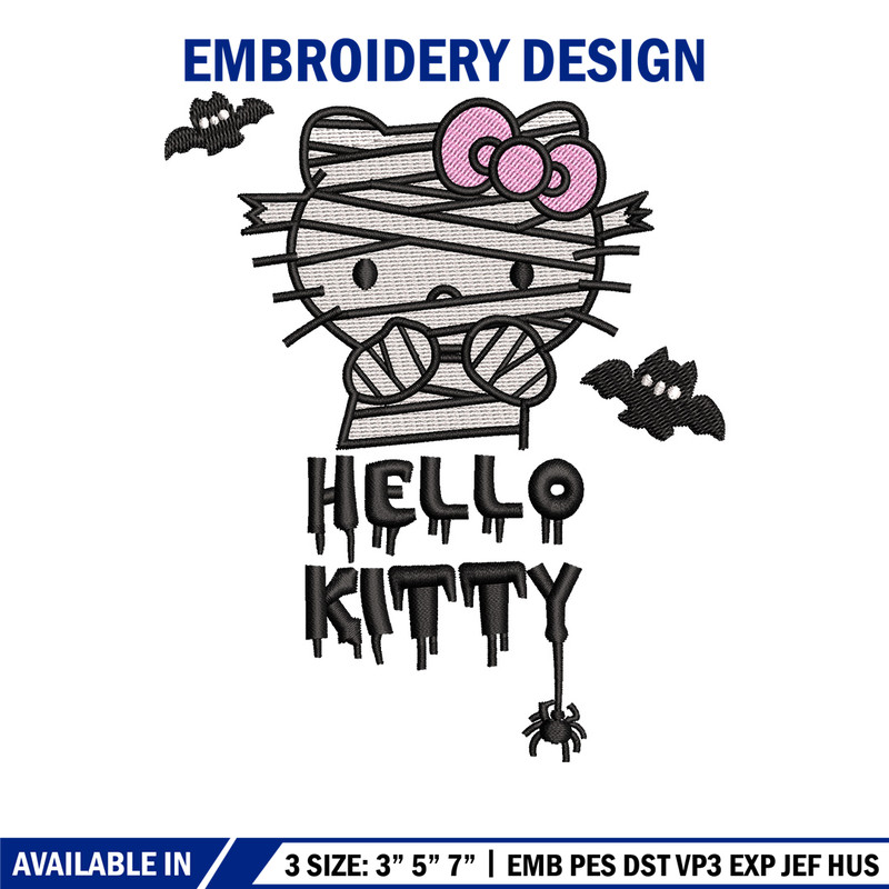 Ktitty halloween embroidery design, Halloween embroidery, Embroidery file,Embroidery shirt, Emb design, Digital download.jpg