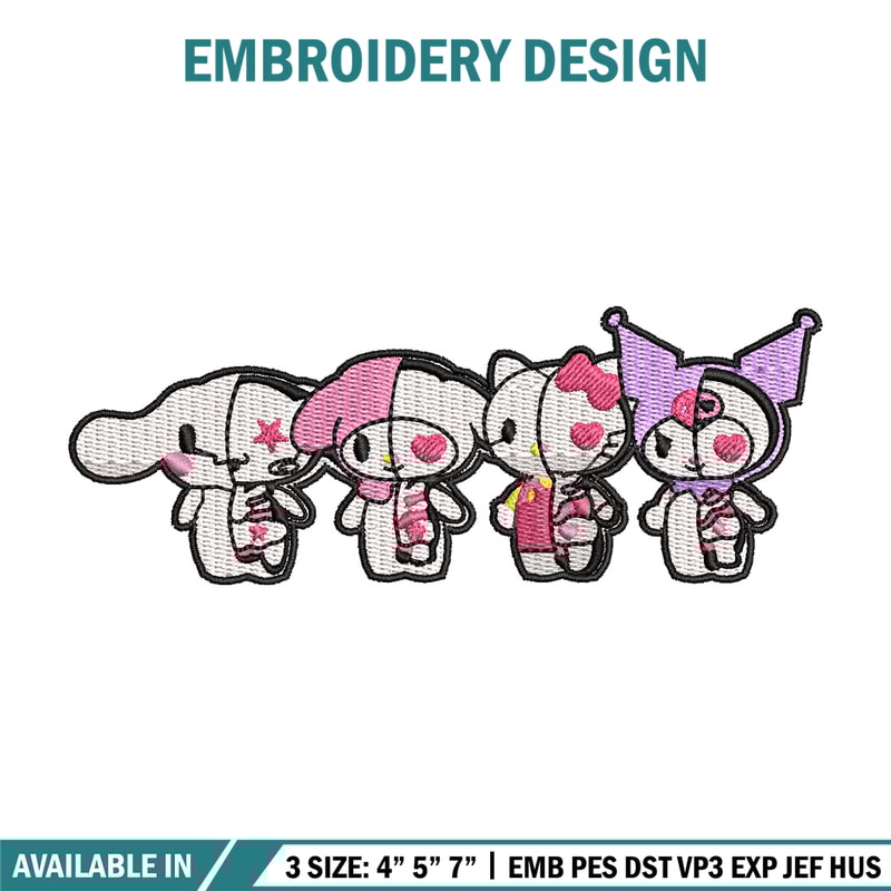 Kuromi chibi cute embroidery design, Kuromi embroidery, Anime design, Embroidery shirt,Embroidery file,Digital download.jpg