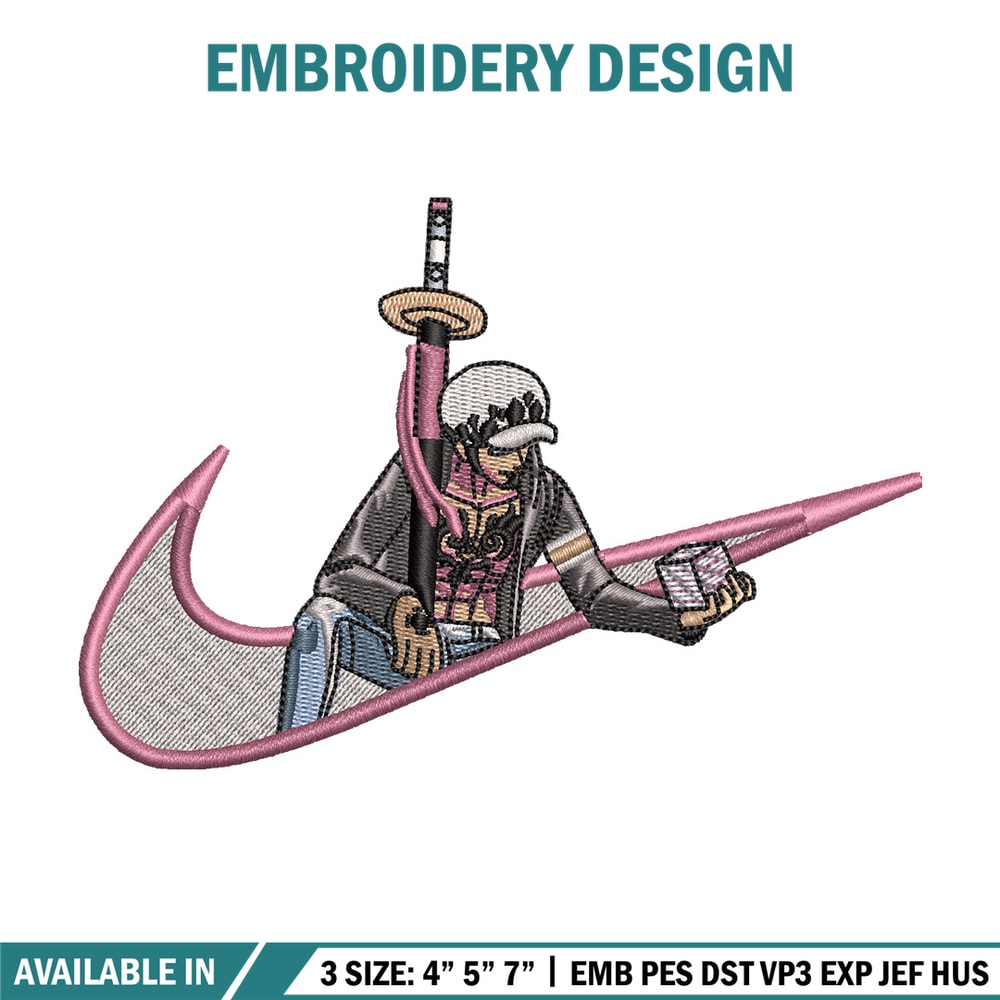 Law nike embroidery design, One piece embroidery, Nike design, Embroidery shirt, Embroidery file, Digital download.jpg