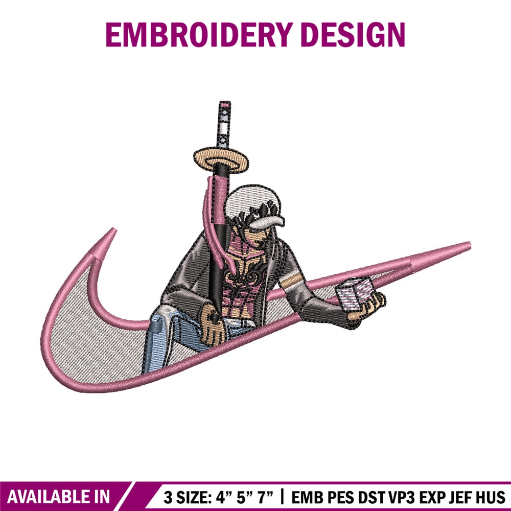 Law nike embroidery design, One piece embroidery, Nike design, Embroidery shirt, Embroidery file, Digital download.jpg