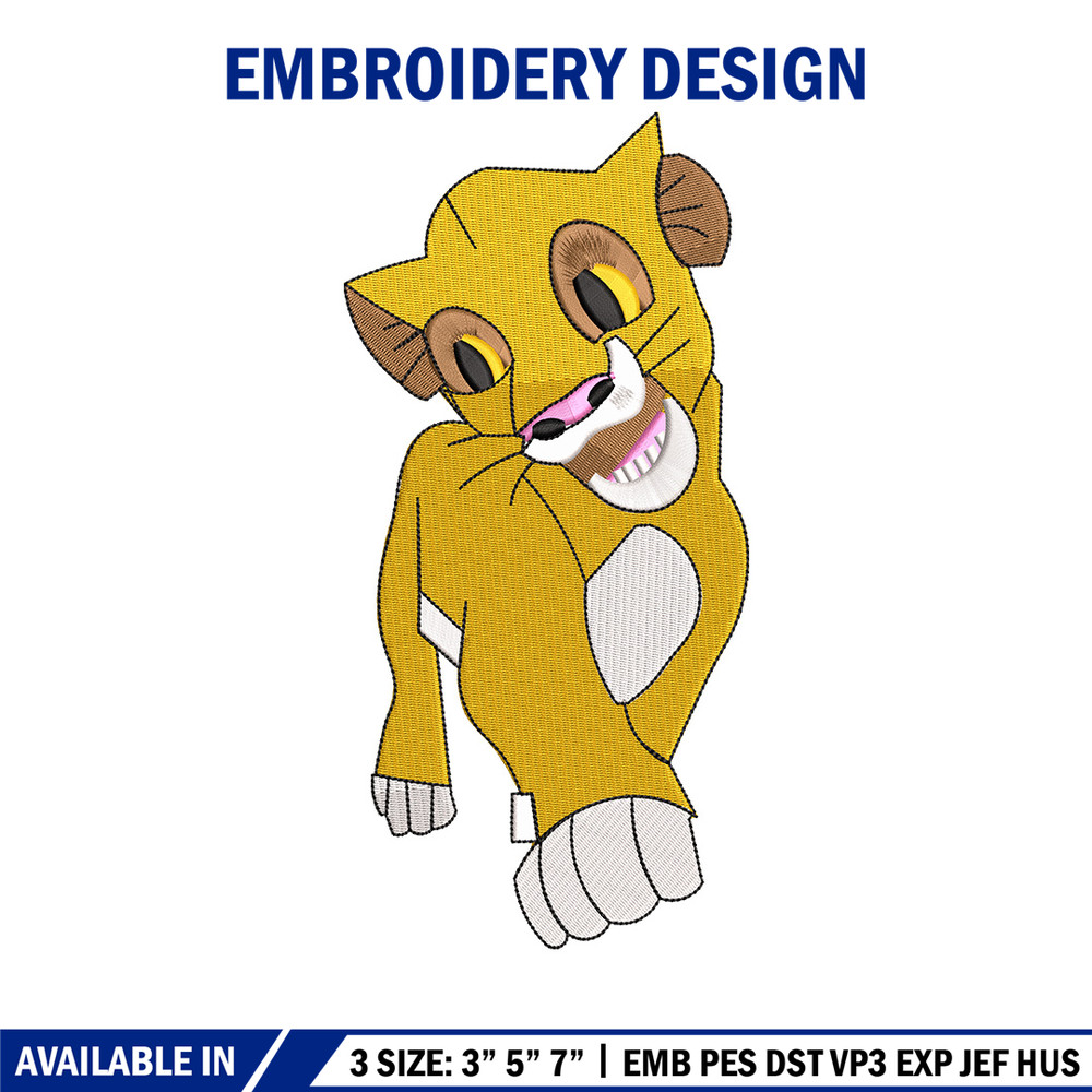 Lion child embroidery design, Lion king embroidery, Emb design, Embroidery shirt, Embroidery file, Digital download.jpg