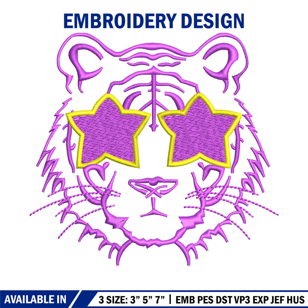 Lion face star embroidery design, Lion embroidery, Embroidery file, Embroidery shirt, Emb design, Digital download.jpg