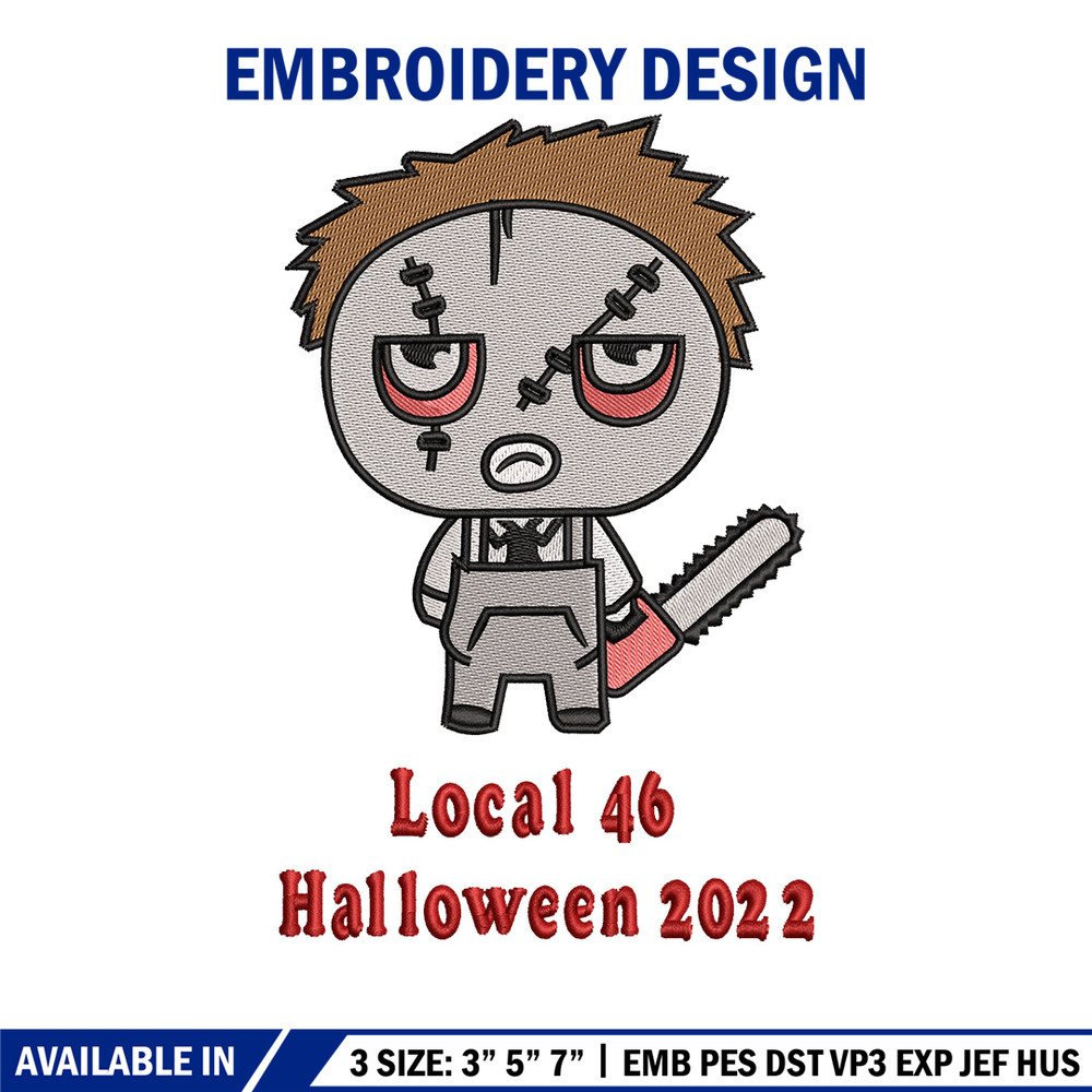 Local 46 embroidery design, Halloween embroidery, Embroidery file, Embroidery shirt, Emb design, Digital download.jpg