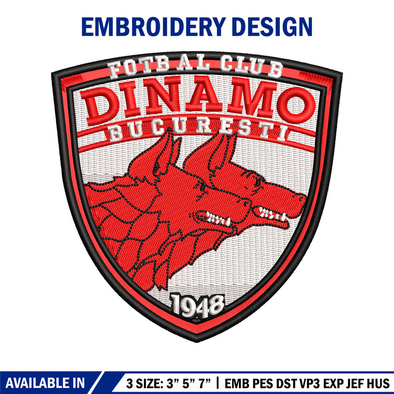 Logo Dinamo Bucuresti embroidery design, Fotbal club embroidery, logo design, embroidery file, Digital download..jpg