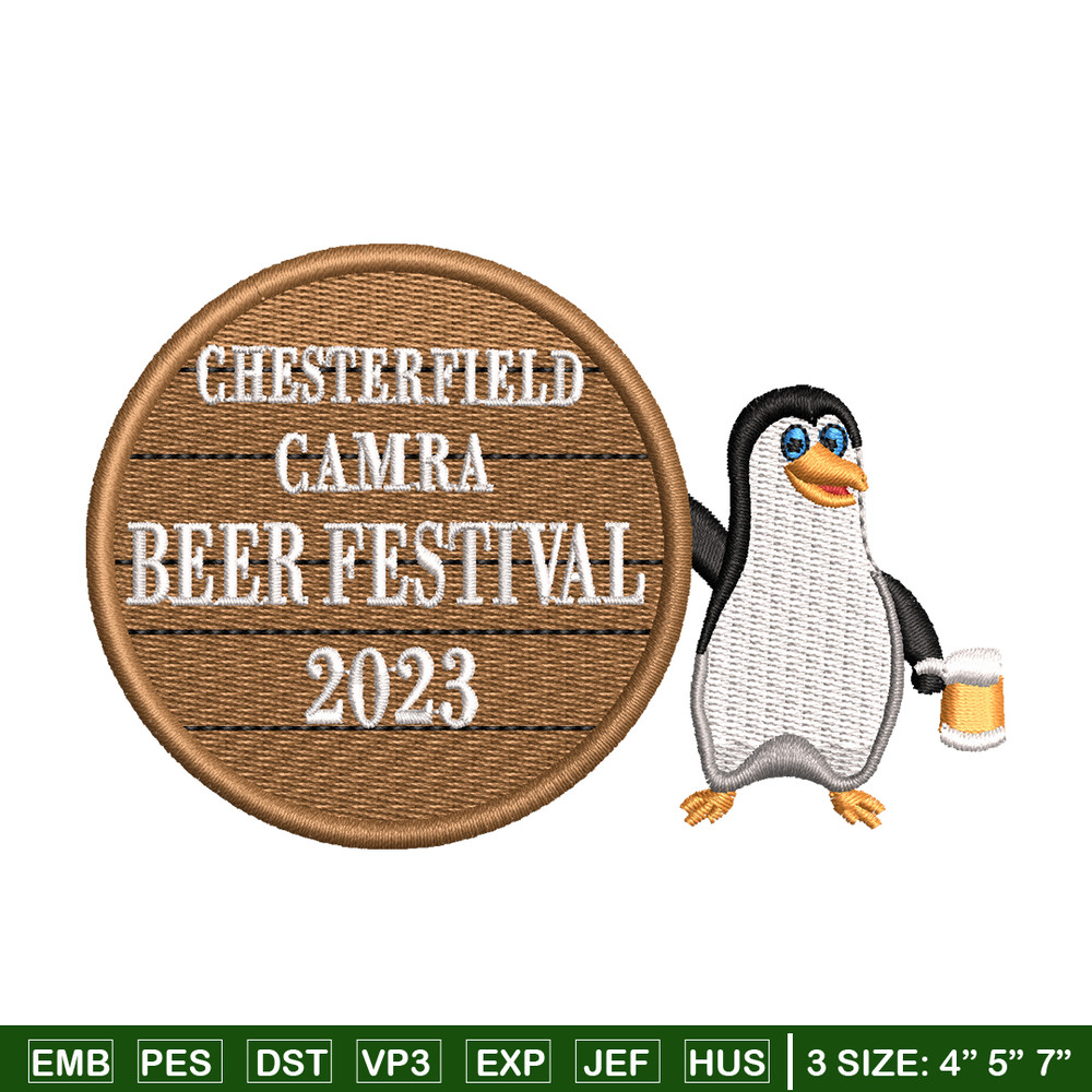 Pebguin logo embroidery design, Pebguin embroidery, logo design, animal design, Embroidery shirt, Instant download.jpg