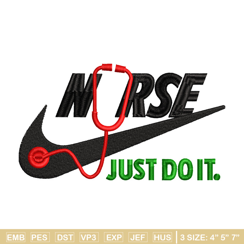 Nurse Nike embroidery design, Nurse Nike embroidery, Nike design, Embroidery file, logo shirt, Instant download.jpg