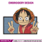 Luffy funny embroidery design, One piece embroidery, Anime design, Embroidery shirt, Embroidery file, Digital download.jpg