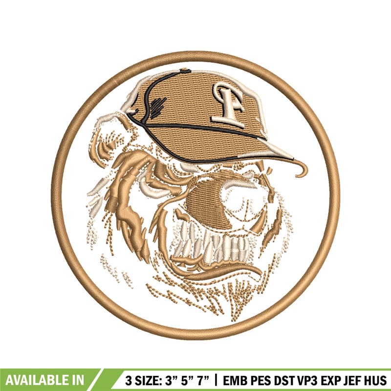 Bear face embroidery design, Bear face embroidery, animal design, embroidery file, logo shirt, Digital download..jpg