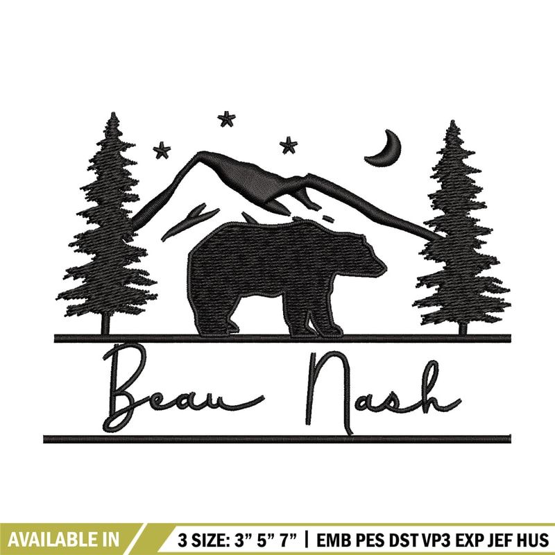 Beau nask embroidery design, Logo embroidery, Embroidery file, Embroidery shirt, Emb design, Digital download.jpg