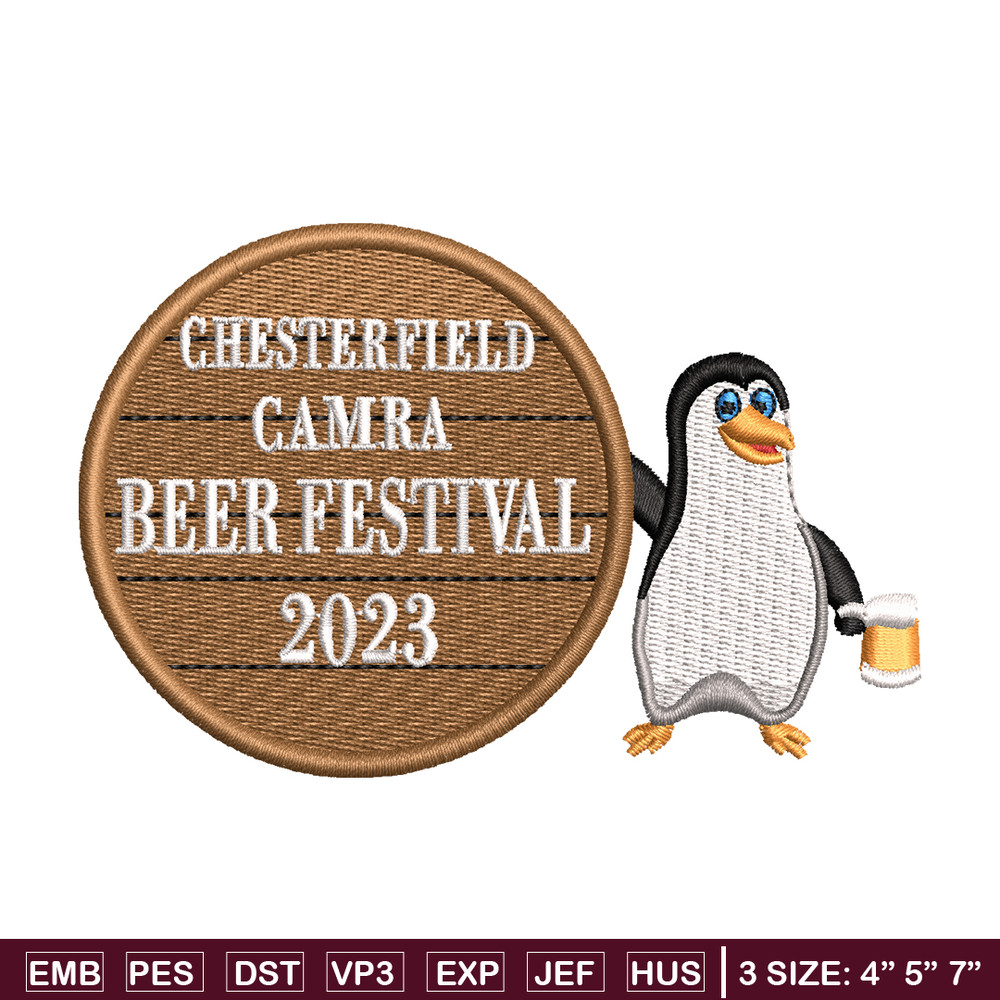 Pebguin logo embroidery design, Pebguin embroidery, logo design, animal design, Embroidery shirt, Instant download.jpg