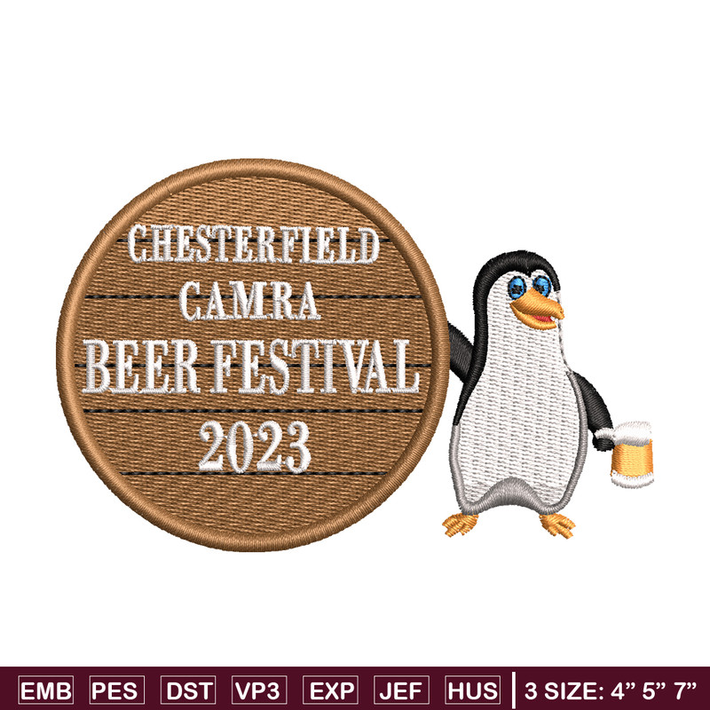 Pebguin logo embroidery design, Pebguin embroidery, logo design, animal design, Embroidery shirt, Instant download.jpg