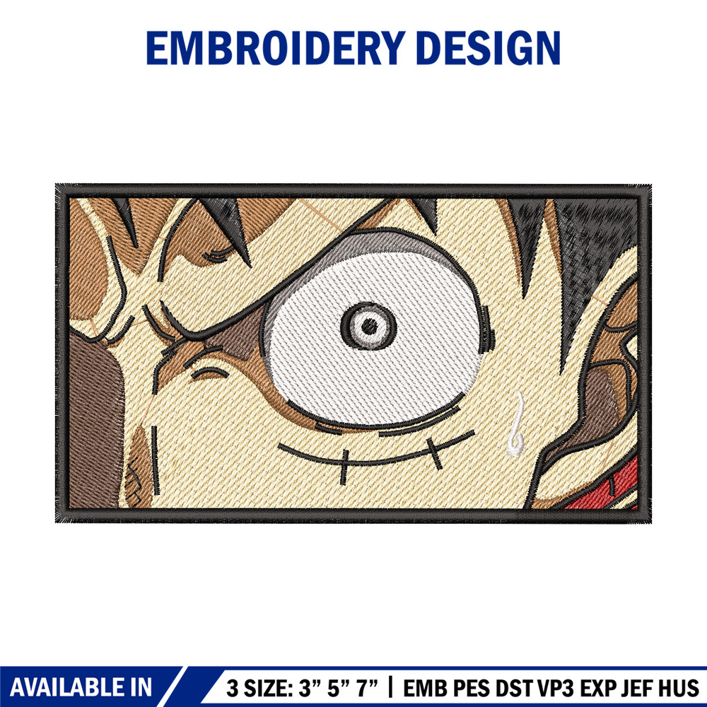 Luffy eyes embroidery design, One piece embroidery, Anime design, Embroidery shirt, Embroidery file, Digital download.jpg
