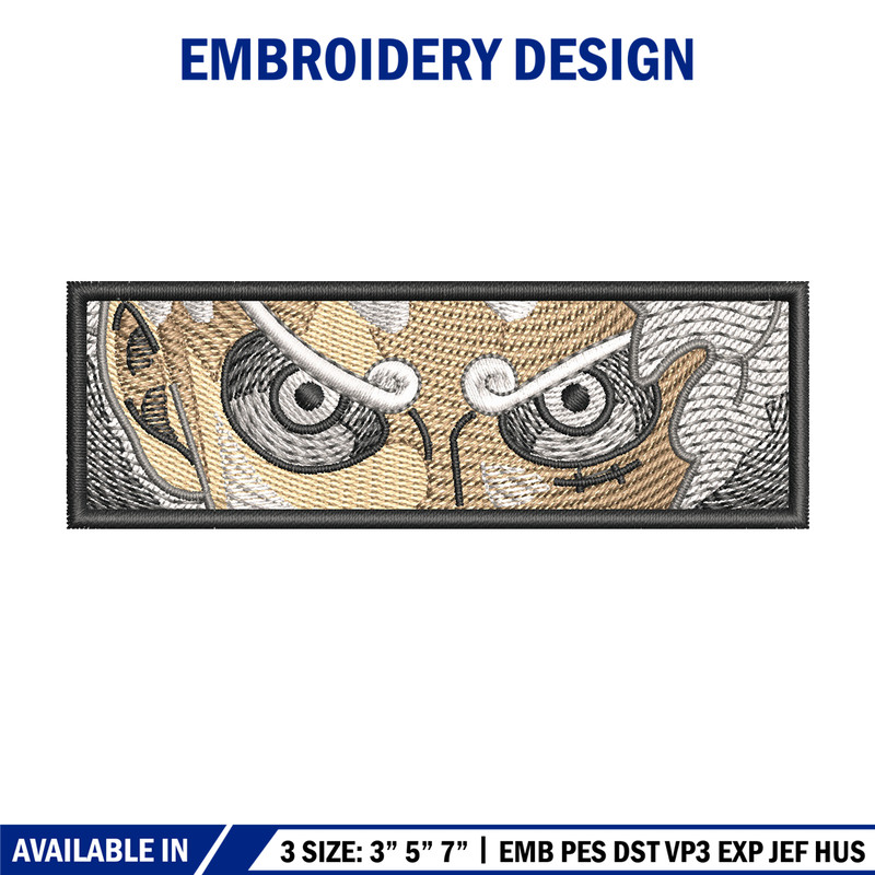 Luffy g5 eyes embroidery design, One piece embroidery, Anime design, Embroidery shirt, Embroidery file, Digital download.jpg