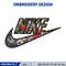 Luffy swoosh embroidery design, One piece embroidery, Anime design, Embroidery shirt, Embroidery file, Digital download.jpg