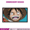 Luffy laugh embroidery design, One piece embroidery, Anime design, Embroidery shirt, Embroidery file, Digital download.jpg