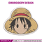 Luffy logo embroidery design, One piece embroidery, Anime design, Embroidery file, Embroidery shirt, Digital download.jpg