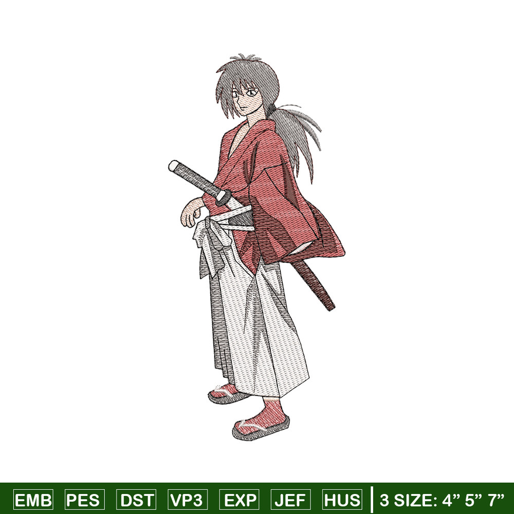 Rurouni Kenshin embroidery design, Rurouni Kenshin embroidery, logo design, Embroidery shirt, Instant download.jpg