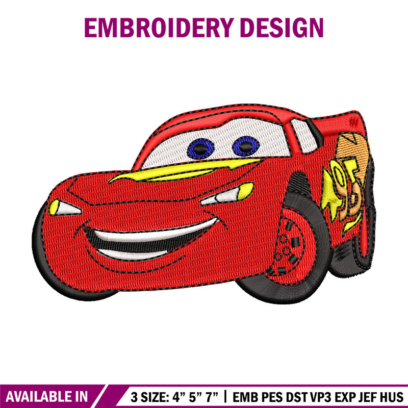 Mcqueen embroidery design, Mcqueen embroidery, Embroidery file, Embroidery shirt, Emb design,Digital download.jpg