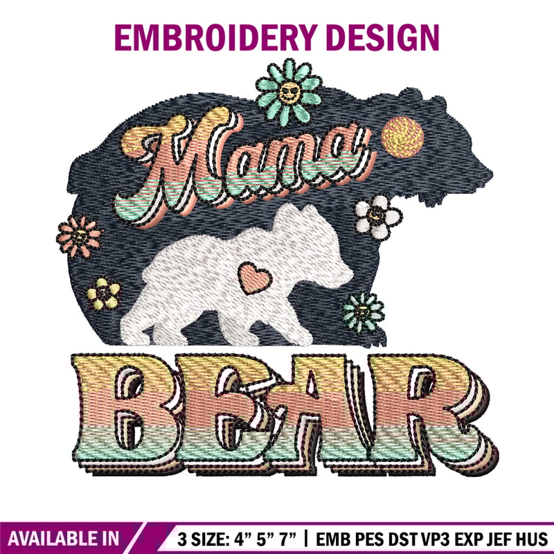 Mama bear embroidery design, Halloween embroidery, Embroidery file, Embroidery shirt, Emb design, Digital download.jpg